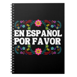 En Español Por Favor, Spanish Teacher Gift Maestro Notizblock