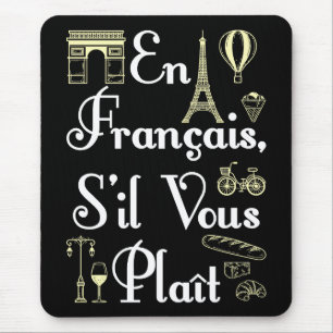 En Francais S'il Vous Plait Französischlehrerin Mousepad