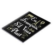 En Francais S'il Vous Plait Französischlehrerin Notizblock (Linke Seite)