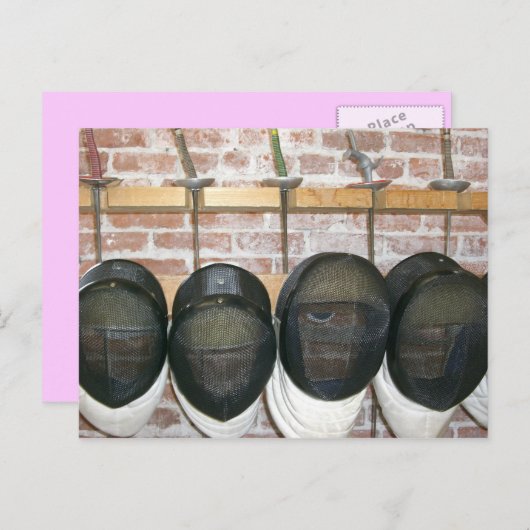 En Garde Postkarte (Vorne/Hinten)