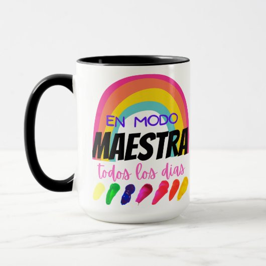 En modo Maestra / Teacher Stimmung Tasse (Links)