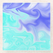 en morado y celeste glasuntersetzer (Vorderseite)