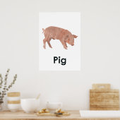 En - Pig Poster (Küche)