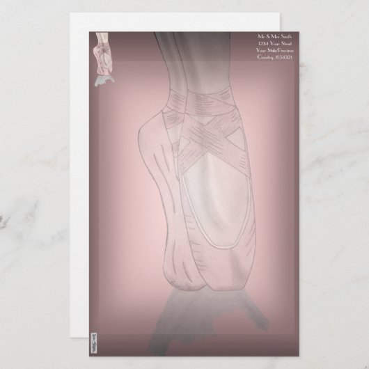 En pointe briefpapier (Vorne/Hinten)