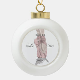 En pointe keramik Kugel-Ornament