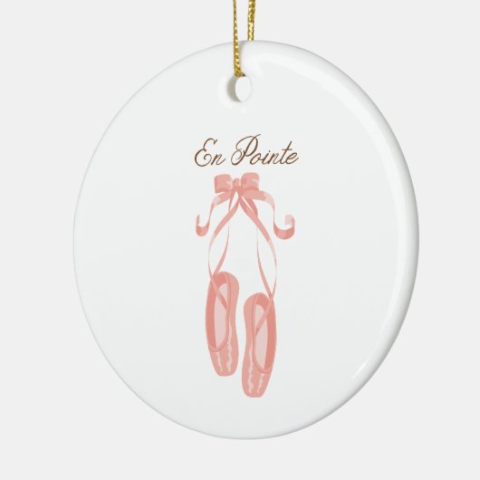 En Pointe Keramik Ornament (Links)