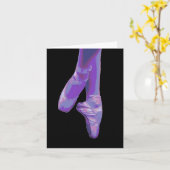 En Pointe Lila- leere Note Card Karte (Gelbe Blume)