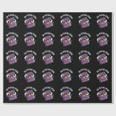 En-Psycho-pedia Funny Encyclopedia Pun Dark BG Geschenkpapier (Flach)