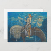 En Riddare Red Fram John Bauer Postkarte (Vorne/Hinten)