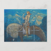 En Riddare Red Fram John Bauer Postkarte (Vorderseite)