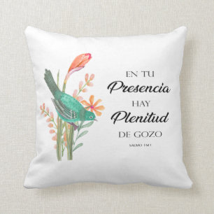 En tu presencia hau plenitud Salmos Kissen