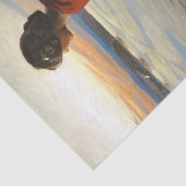 En ung Kvinde ratgter et Sankthansbål Seidenpapier (Ausschnitt)