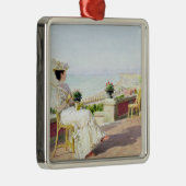 En Vacance Silbernes Ornament (Rechts)