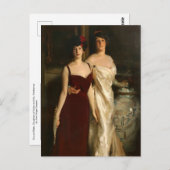 Ena und Betty Daughters von John Singer Sargent Postkarte (Vorne/Hinten)