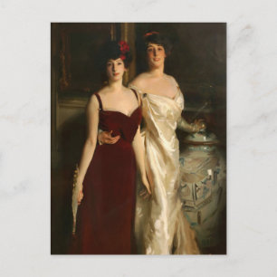Ena und Betty Töchter von John Singer Sargent Postkarte