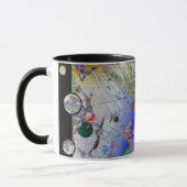 Enamel Sunburst Fun Frame Tasse (Links)