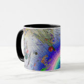 Enamel Sunburst Fun Frame Tasse (Vorderseite Links)