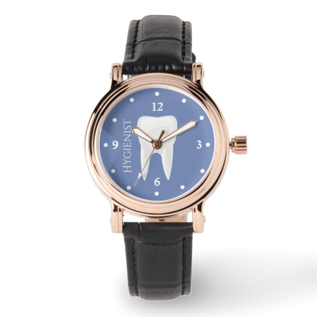Enamel Tooth Dental Hygienic Watch Armbanduhr (Vorderseite)