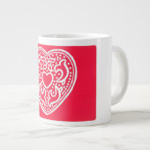 Enamorada - Valentine Herz Jumbo-Tasse (Vorderseite Rechts)