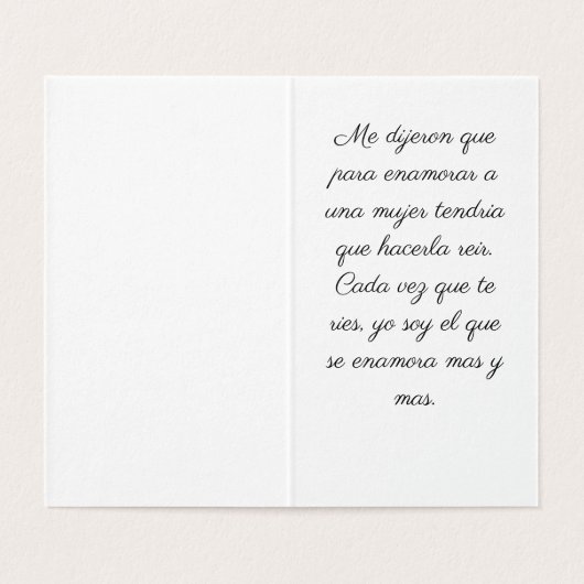Enamorarse (Innenseite Aufgefaltet)
