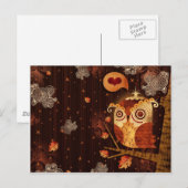 Enamored Owl Postkarte (Vorne/Hinten)