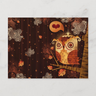 Enamored Owl Postkarte