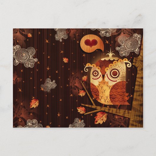 Enamored Owl Postkarte (Vorderseite)