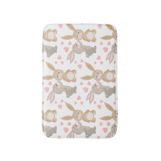 Enamored Rabbits Badematte (Vorderseite Vertikal)