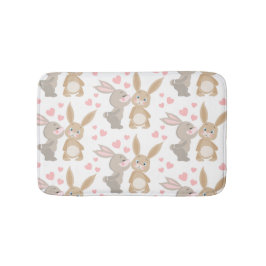 Enamored Rabbits Badematte