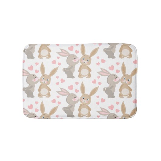 Enamored Rabbits Badematte (Vorderseite)