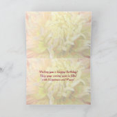Enamuliert Dahlia Bloom Geburtstag Karte (Innenseite)