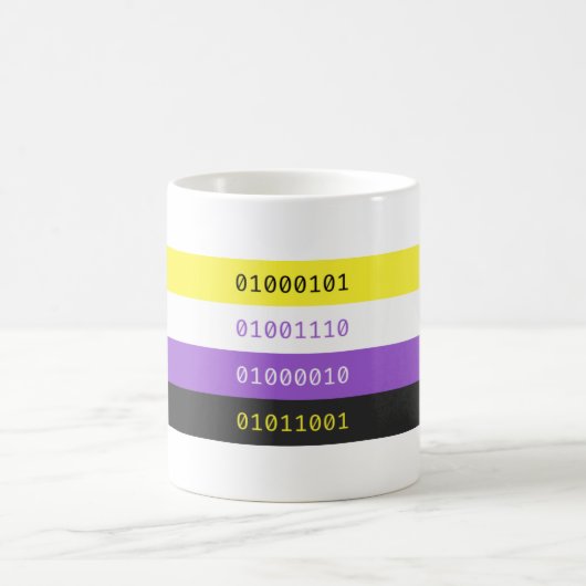 Enby Binary Tasse (Mittel)