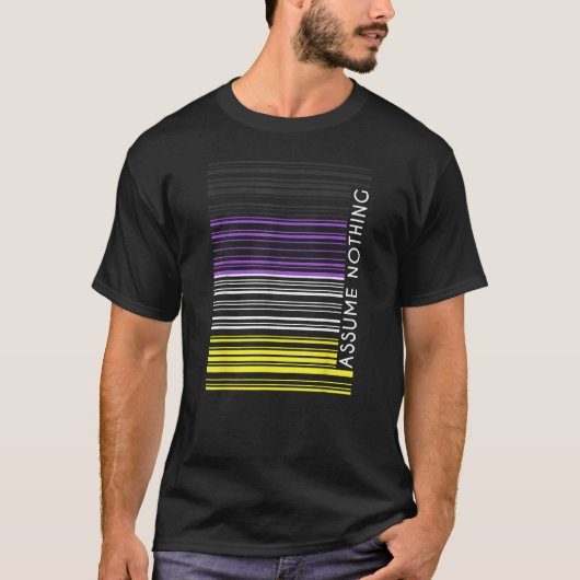 Enby Code - Assume Absolutely Nothing T-Shirt (Vorderseite)