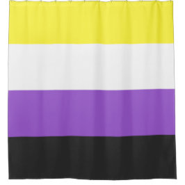 Enby-Flag (nicht binärer Stolz) Duschvorhang