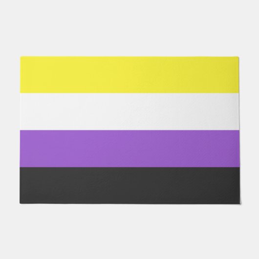 Enby-Flag (nicht binärer Stolz) Fußmatte (Vorderseite)