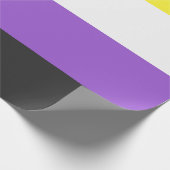 Enby-Flag (nicht binärer Stolz) Geschenkpapier (Ecke)