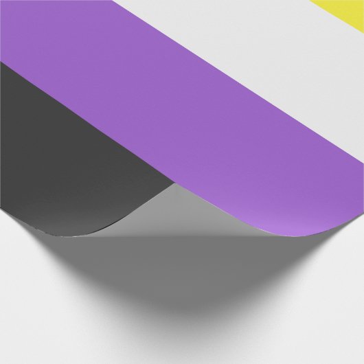 Enby-Flag (nicht binärer Stolz) Geschenkpapier (Ecke)