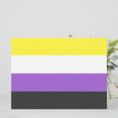 Enby-Flag (nicht binärer Stolz) Karte (Stehend Vorderseite)