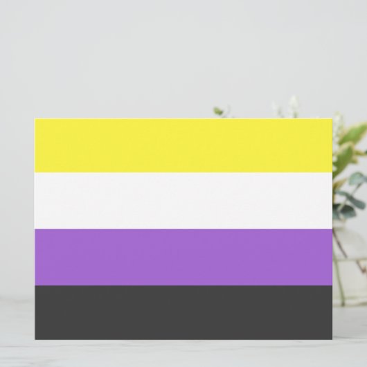 Enby-Flag (nicht binärer Stolz) Karte (Stehend Vorderseite)