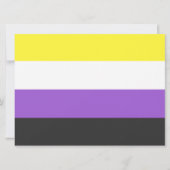 Enby-Flag (nicht binärer Stolz) Karte (Vorderseite)