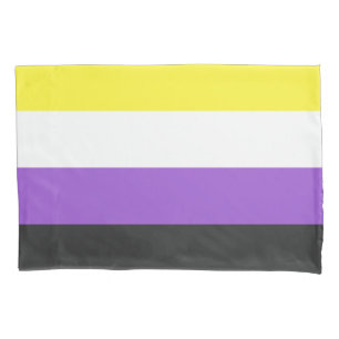 Enby-Flag (nicht binärer Stolz) Kissenbezug