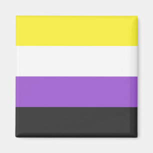 Enby-Flag (nicht binärer Stolz) Magnet
