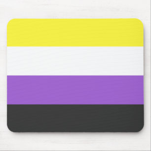 Enby-Flag (nicht binärer Stolz) Mousepad