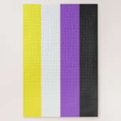 Enby-Flag (nicht binärer Stolz) Puzzle (Vertikal)