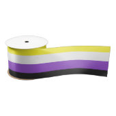 Enby-Flag (nicht binärer Stolz) Satinband (Spule)