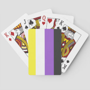 Enby-Flag (nicht binärer Stolz) Spielkarten