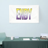 ENBY - nichtbinär Banner (Messeveranstaltung)