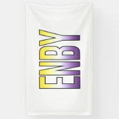 ENBY - nichtbinär Banner (Vertikal)