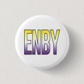 ENBY - Nichtbinär Button (Vorderseite)
