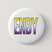 ENBY - Nichtbinär Button (Vorderseite)